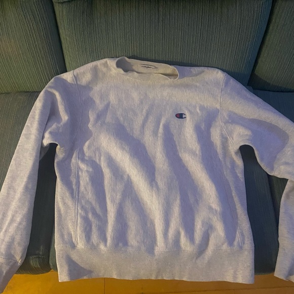 White Champion Reverse Weave Crewneck - Picture 1 of 2